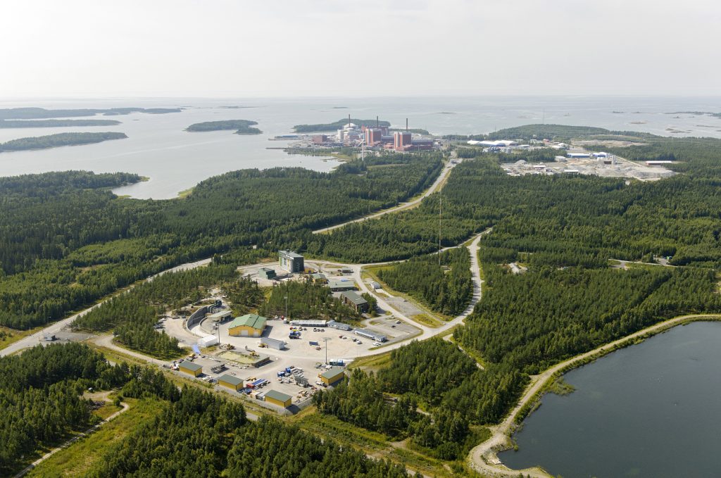 Das finnische Tiefenlager Onkalo für hochaktive Abfälle wird derzeit auf der Insel Olkiluoto vor der Westküste Finnlands gebaut.
